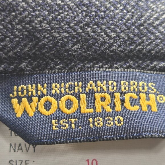 John Rich and Bros Woolrich 100% Cotton Navy 5 Pockets Pants Size 10 - Picture 8 of 10